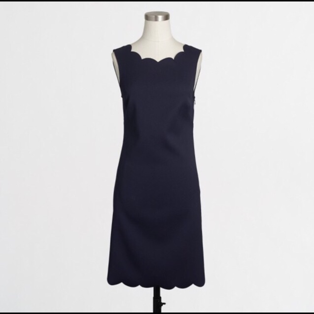 NWT J. Crew Factory Scallop Hemmed Dress